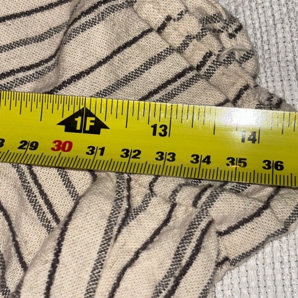 2/$30 ZARA High Waist Beige and Black Striped Beach, Boxer Shorts Size M - Picture 6 of 7